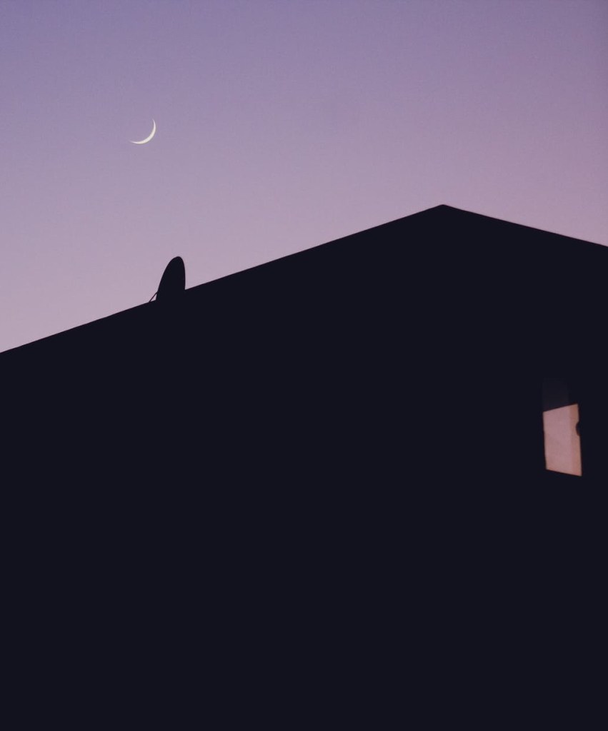 Darkened nightmare house